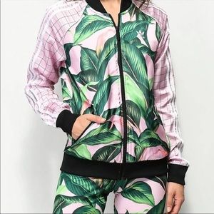 Adidas Original Farm Rio Pink Leaf Track Jacket